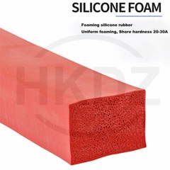 Red Silicone Rubber Sponge Square Strip Closed Cell Foam Backer Rod Seal 3 -50mm