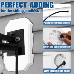 2 Pack Vinyl Siding Mounting Blocks for 1/2 inch Lap Double and 4 inch Siding…