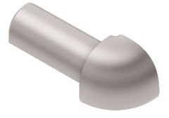 Schluter RONDEC – 1/2″ Outside Corner – Satin Aluminum – (EV/RO 125 AE)