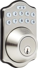 Electronic Keypad Single Cylinder Deadbolt Door Lock w/ 1-Touch Locking