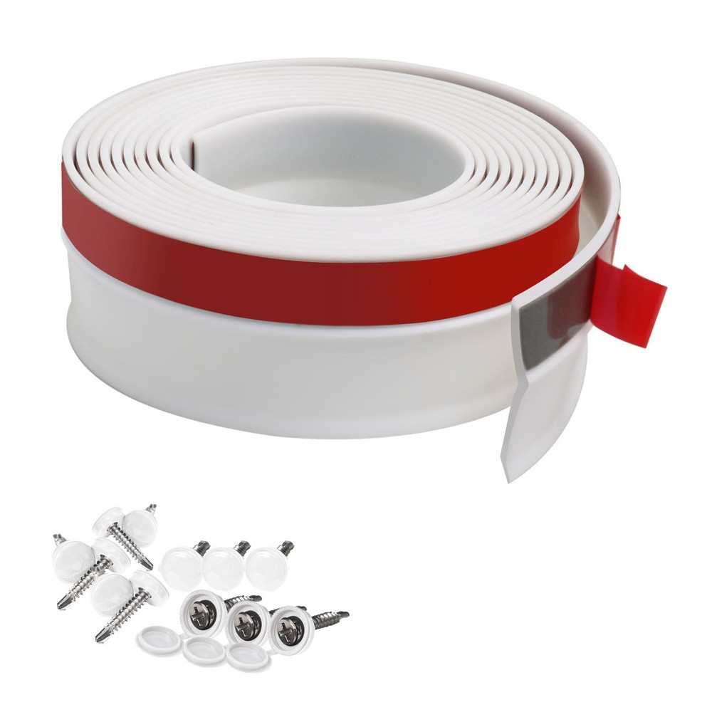 Greymond Garage Door Weather Stripping, 40FT White 40ft,