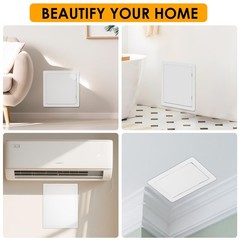 Suteck 14×14 inch Plumbing Access Panel Reinforced Plastic Wall Door White