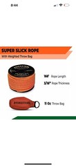 FORESTER Arborist Throw Line Kit – Ultra Slick 100% Polyester Rope Orange