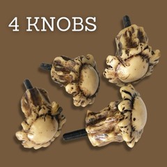 Needzo Antler Crown Drawer Knobs, Screws Included, 2.5 inches, Multicolor