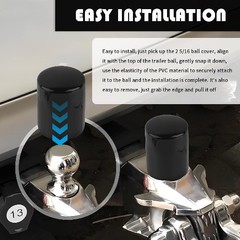 2 5/16 Inch Trailer Hitch Ball Cover, 2-Pack Waterproof and Dustpr Color: 2PCS