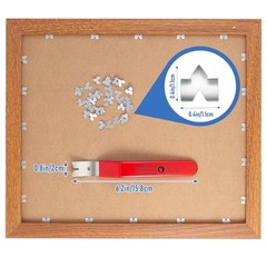 Glazier Point Driver Tool with 150 Push Points for Picture Framing Glass Red