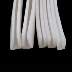 Silicone Rubber U-shape Strip White High Temp Door Window Edging Trim Seal Strip