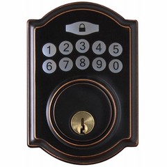 Castle Electronic Deadbolt, Aged Bronze – GA7X7D01AA KD