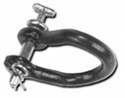 Twisted Clevis, Black, 3/4 x 3-1/2-In. – 24024