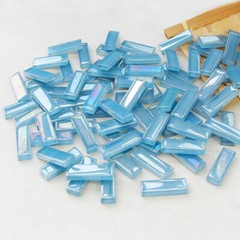 200G Bulk Shiny Glass Mosaic Tiles Patch Craft DIY Material Mixed Home Decor Art