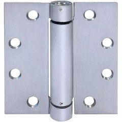 Spring Hinge, Square Corners, Satin Stainless Steel, 4.5 x 4.5-In. -HG100318