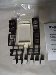 Legrand Wiremold 8ACT6A 6 Port Communication Plates Evolution Series, (Lot of 2)