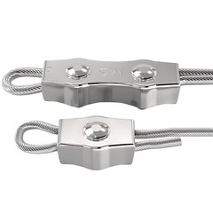 Simplex Duplex Egg Shape U Bolt Thimble Steel Wire Grips Clamp Clips Rope Cable