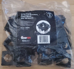 30 Pack Fiberon Stair Inserts For Round Balusters #16005 Black