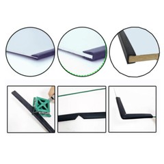 U-Typ Edge Protection Frame Profile Rubber Edging Trim Seal Slot 1mm/1.5mm~12mm