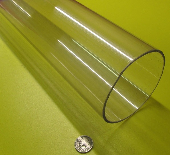 Polycarbonate Lexan Clear Tube / Tubing 4.00″ x 3.75″ (4.0″ x 3 3/4″)-6831