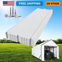 Roofing Panels 140 ft² 64.2” L x 19.7” W, 29 Ga. Galvanized Steel Metal Ribbed