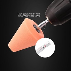 Polishing Cone, SPTA Car Wheel Hub Drill Buffing Sponge Pads Kit, Polishing
