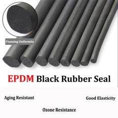 Sponge Cord Black Foam EPDM Rubber Gasket Trim Seal 5 6 7 8 9 10 12 14 16-20mm
