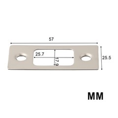 Secure Your Door with Stainless Steel Deadbolt Strike Plates Pack of 2