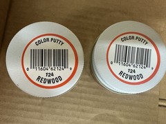 NEW Color Putty Oil Base Redwood 124 – 2pc. 3.68oz Each