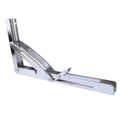 2X Stainless Steel 14 in Folding Table Bench Heavy Duty Shelf Bracket 550lb Load