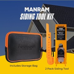 Siding Installation Tools with Storage Pouch, Mounting Kit for 5/16-Inch Fibe…
