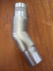 Stainless Steel 147 Degree Angle Pipe 1.5” Lavi Industries44-730A/1H Satin
