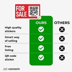 14” x 8” for Sale Sign Car (Self-Adhesive, 1-Pack) – Also Great for Real Es…