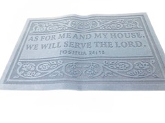 Christian Door Mat – As For Me And My House We Will Serve The Lord Joshua 24:15
