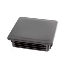 10 x fin plugs square tube 60 x 60 mm square black end caps plastic