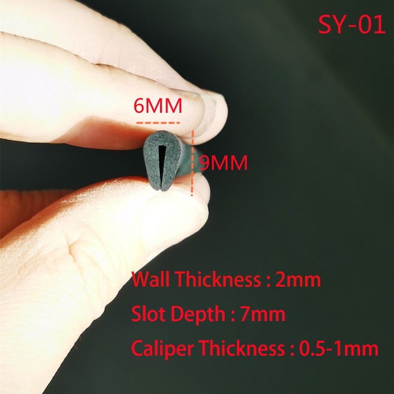 Rubber Foam U-Shaped Edging Trim Sealing Strip Door Window Edge Protector Strip