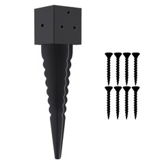 1 Pcs 16″ 4″x4″ Fence Post Anchor Ground Spike (Fit 3.6″x3.6″) Post Lumber