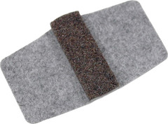 Lorell LLR49319 Wrap around Floor Savers, Gray (Pack of 16)