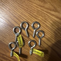 Screw Eye, #2 OR #4 Large, Stainless Steel -N220-467 SWL 75 Lb 7-Pack