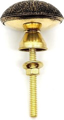 5MOONSUN5 4 Pack Antique Brass Kitchen Cabinet Knobs Pulls, 2.5×1.5, Black