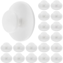 Cionyce 20 Pcs Self-Stick Kitchen Cabinet Knobs Adhesive Drawer Handles White