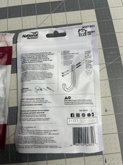 New 2-pack 2/PC National Hardware N337-903 Reed 4″ Multipurpose Hook Matte Black