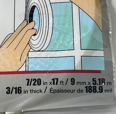 Tool Bench Weatherstrip Foam Self Adhesive Tape 7/20in X 17ft Door Window Gaps