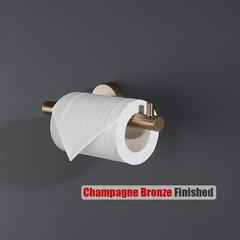 JQK 5-Piece Bathroom Hardware Set Champagne Bronze Wall Mount Towel Bar TP Holde