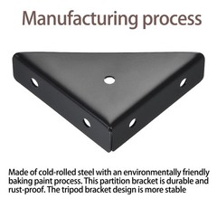 4 Pack Bed Corner Support, Shelf Brackets Hidden Type Triangular Bracket Fast…