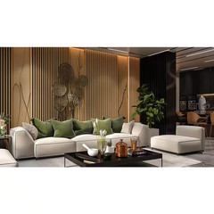 6 In. X 93 In. X 0.8 In. Wood Siding Board Solid Wall Cladding (Set of 3-Piece)