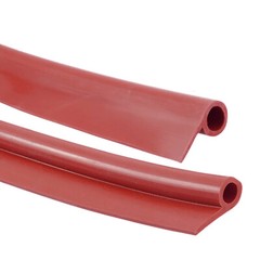 Silicone Rubber P Profile Red Cooker Door Seal High Temp Oven Steam Seals