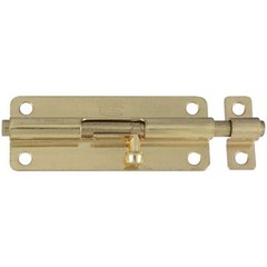 Stanley Hardware 22-5445 Satin Brass Tone Door Security 5″ Barrel Bolt Lock