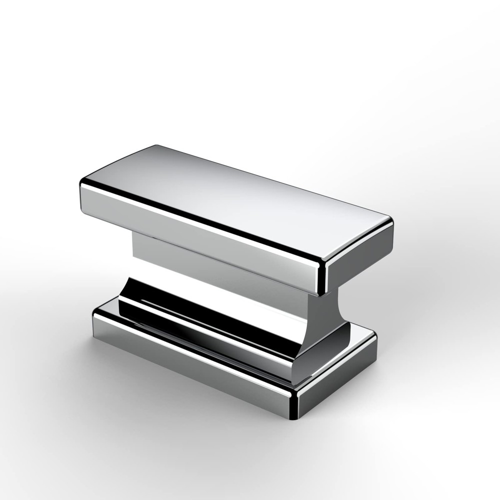 Asidrama 10 Pack Polished Chrome Kitchen Single Hole Knob,