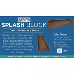 24 in. Brown Vinyl Splash Block