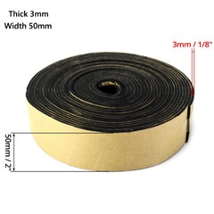 Rubber Strip – Adhesive Backed Roll – 1mm-10mm Thick – 5mm to 50mm wide