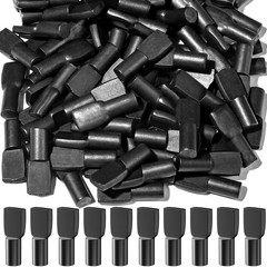 FANDAMEI 100 PCS 5mm Shelf Pins, Pegs, 0.27 inches x 0.7 inches, Black