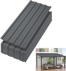 20 PCS Roof Panels Galvanized Steel Hardware Metal Roofing Sheets Wall Panels US
