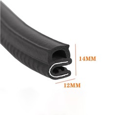 EPDM U-Shaped Protector Edge Trim Seal Strip Distribution Cabinet Car Card Strip